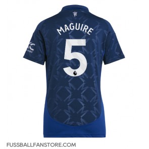 Manchester United Harry Maguire #5 Replik Auswärtstrikot Damen 2024-25 Kurzarm